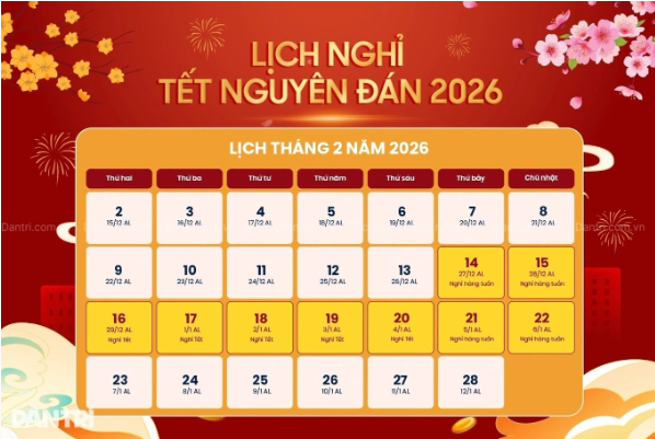 Trung tâm Y tế khu vực Bảo Lộc thông báo nghỉ Tết Nguyên Đán 2026 từ 14/02 - 22/02/2026.